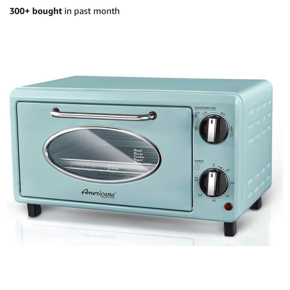 Americana Retro Toaster Oven - Light Blue